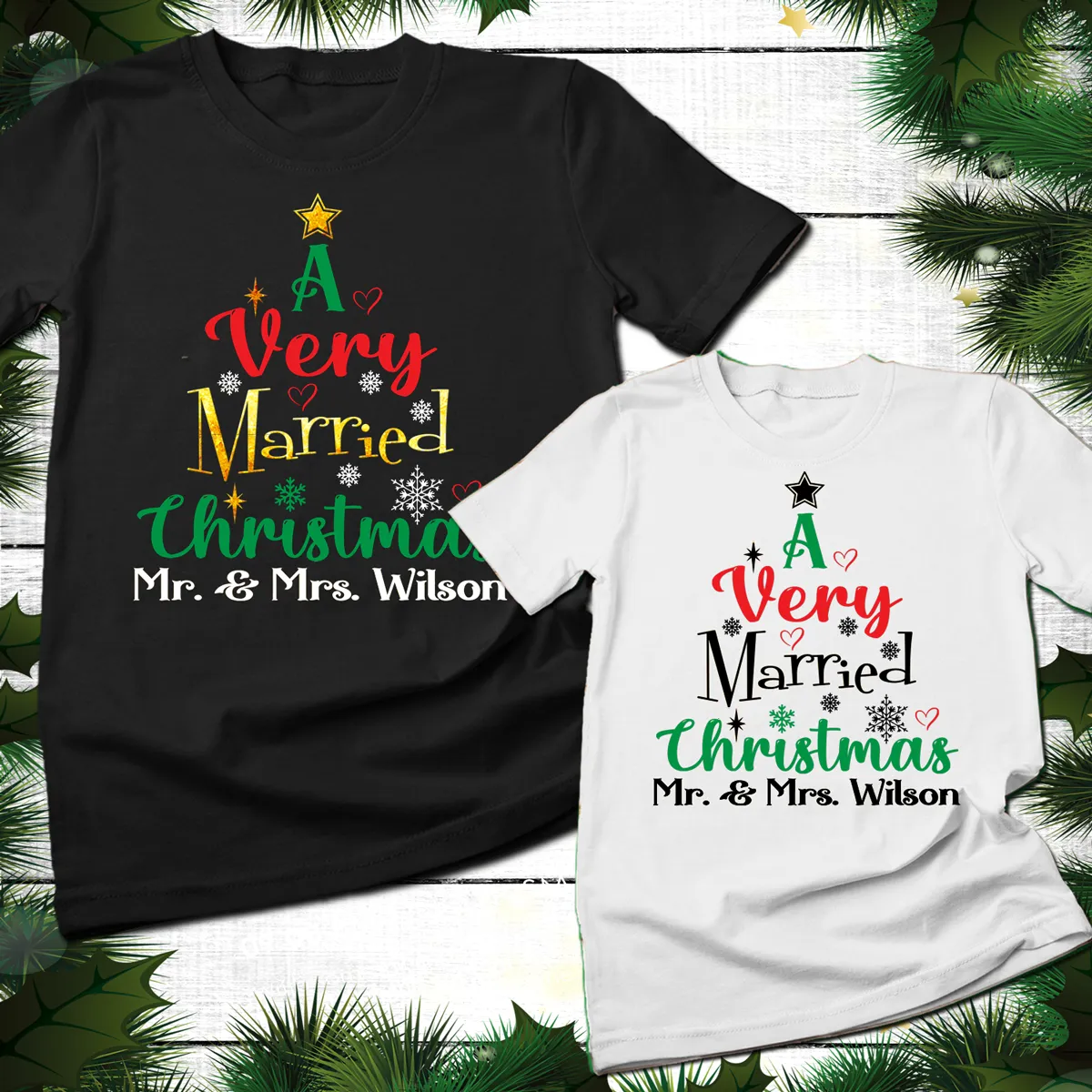 Personalized A Very Married Christmas Couples Sweatshirt, Christmas Shirt, Couples Shirts, Christmas Matching Couple, Grinch