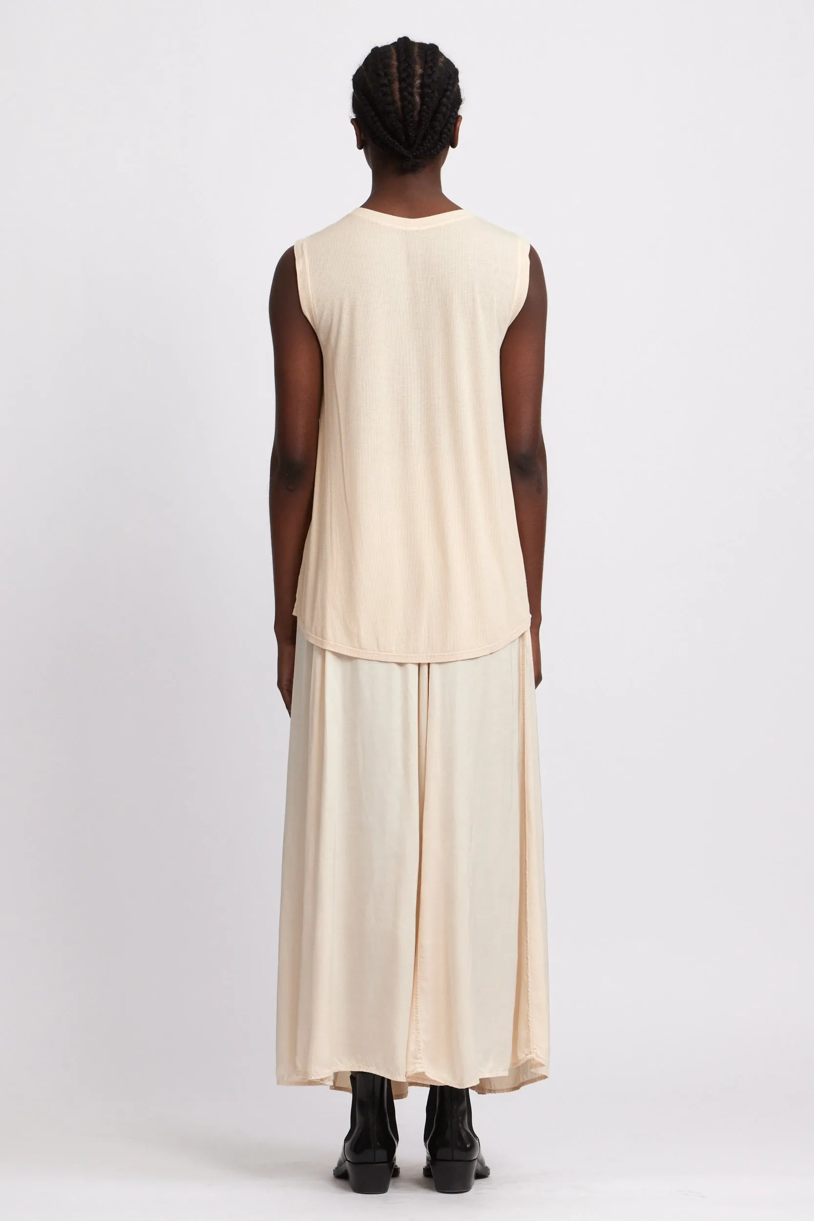 Shell Matte Satin Muscle Tank