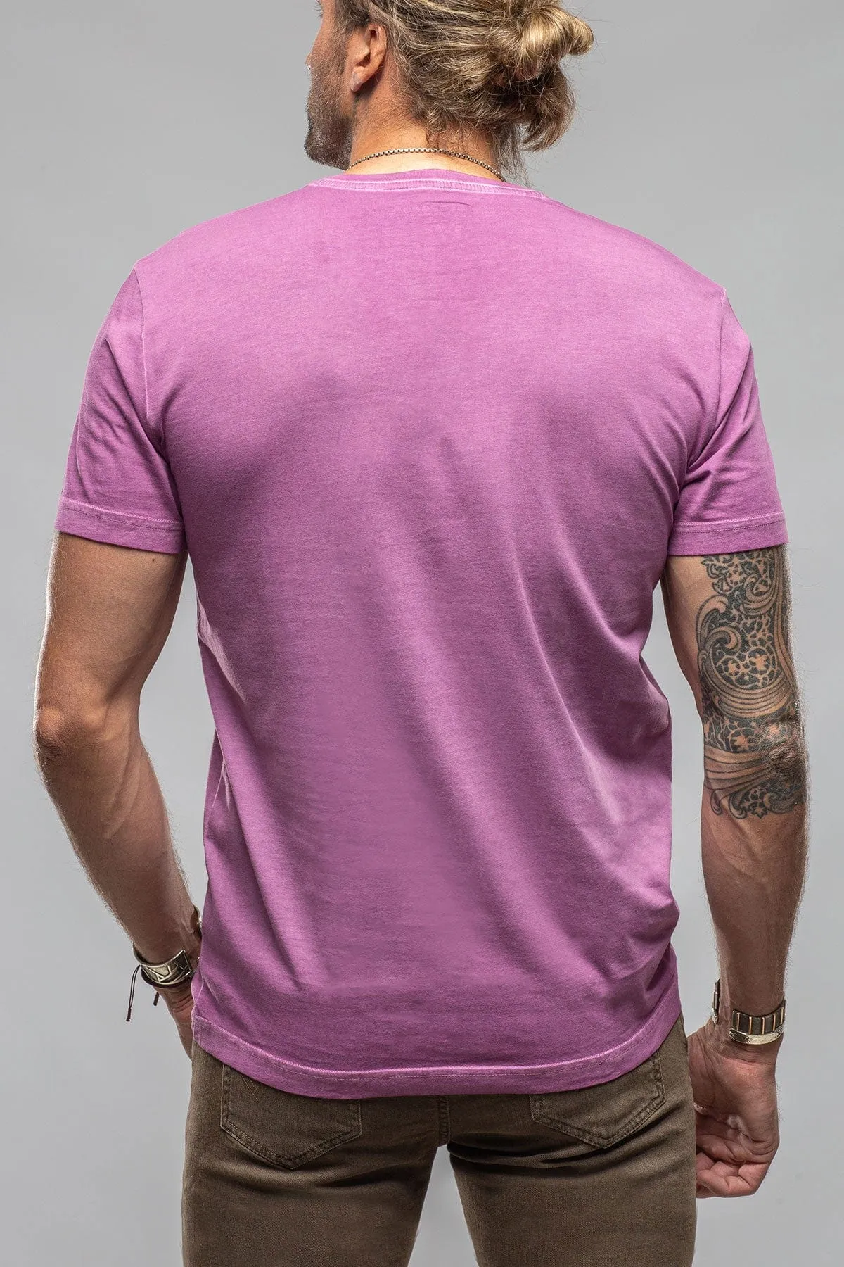 Siena Cotton V Neck In Plum
