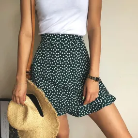 Summer High Waisted Bohemian Printed Short Skirts