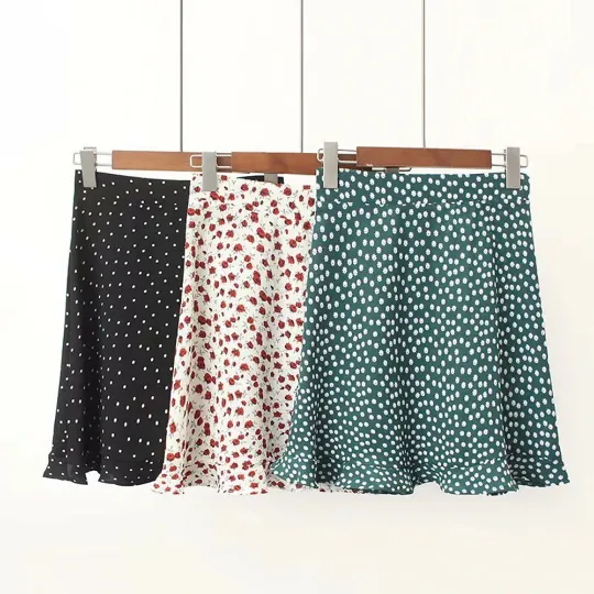 Summer High Waisted Bohemian Printed Short Skirts
