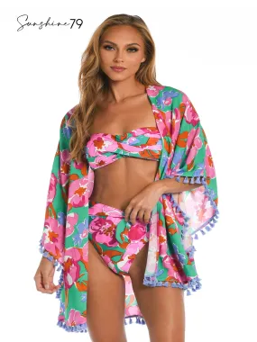 Sunshine '79 Summer Of Love Open Front Kimono