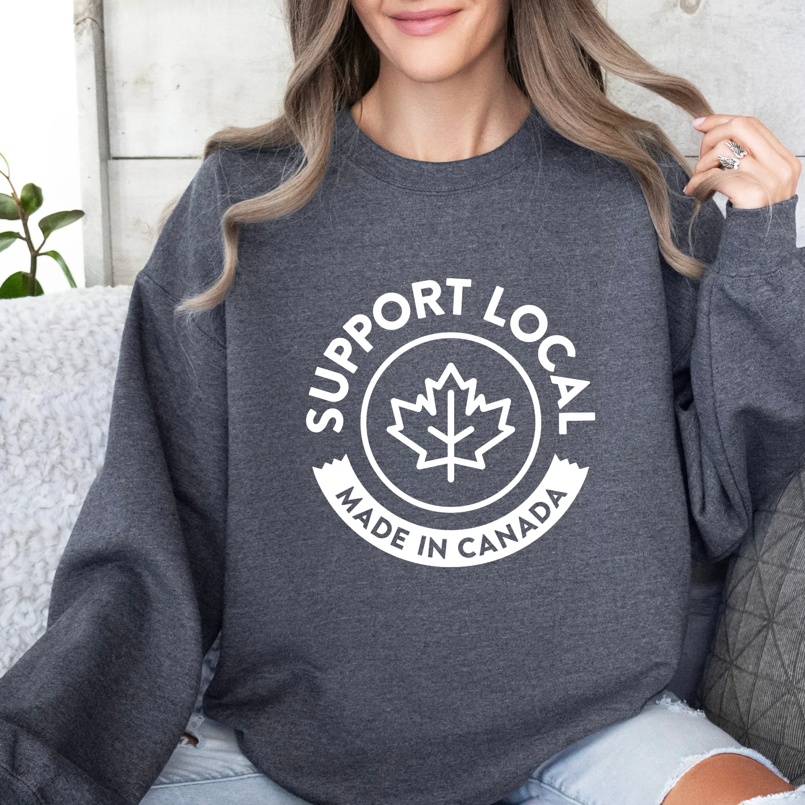 Support Canada - Crewneck Sweatshirt - Adult (3 colour options)