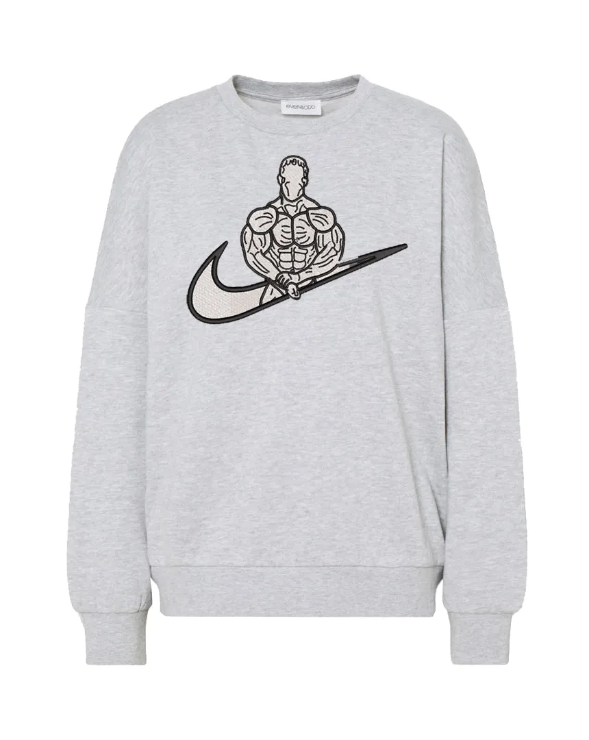 Sweatshirt Gym Kevin Levron Grey