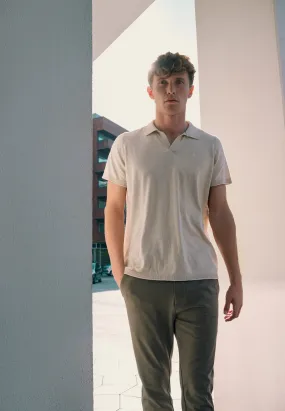 Thomas knitted polo - Ecru