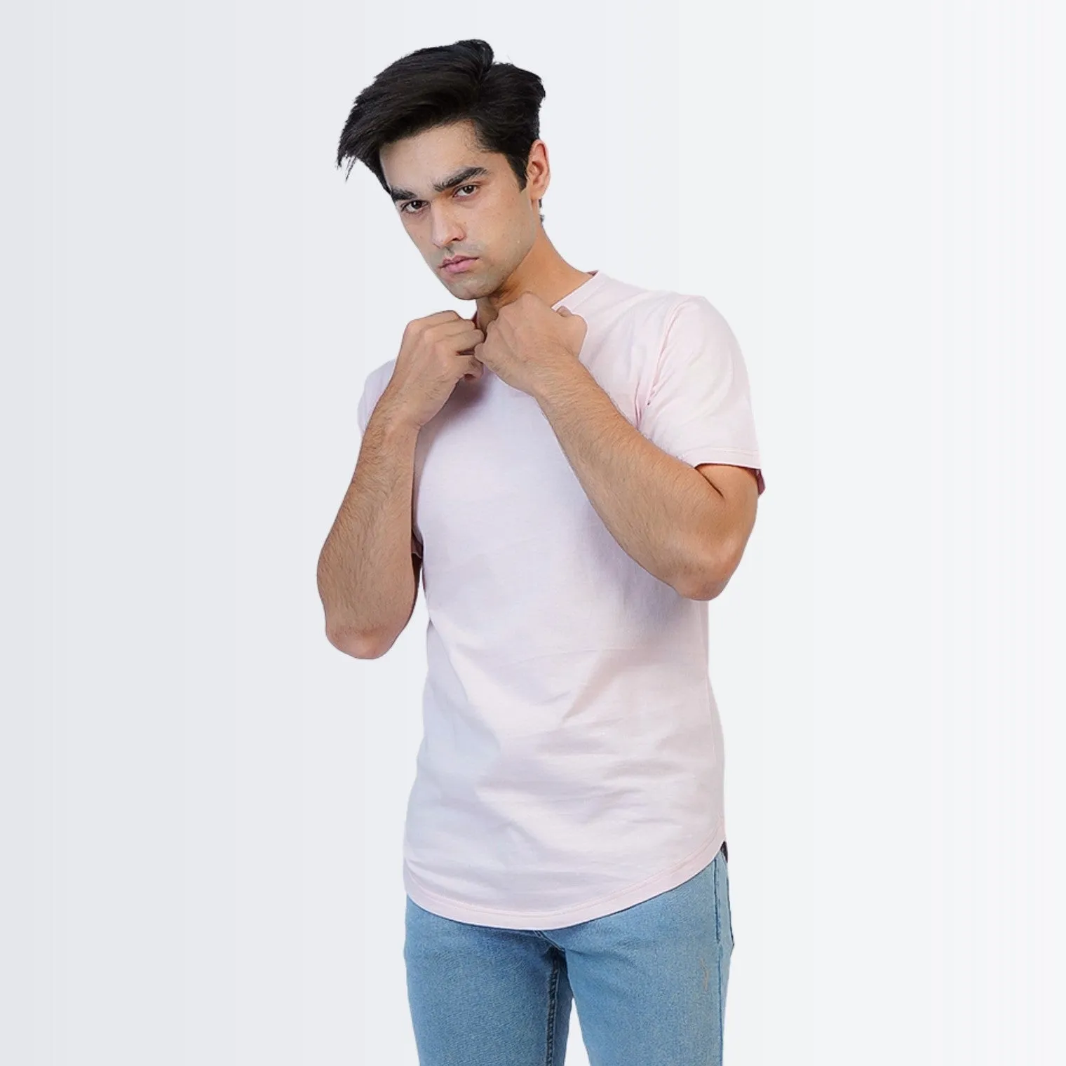 V Neck Tees Pink