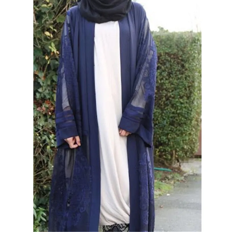 Women Pakistan Clothing Qatar Uae Muslim Kimono Hijab Front Open Abaya Sexy Arab Turkey Women Clothes Islamic Cardigans D703