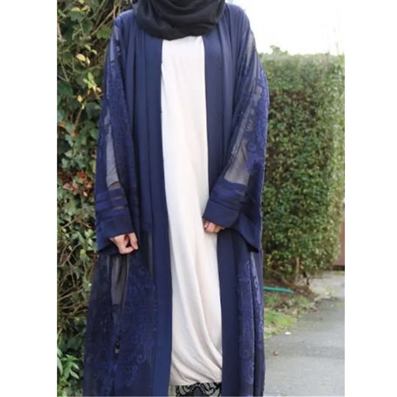 Women Pakistan Clothing Qatar Uae Muslim Kimono Hijab Front Open Abaya Sexy Arab Turkey Women Clothes Islamic Cardigans D703