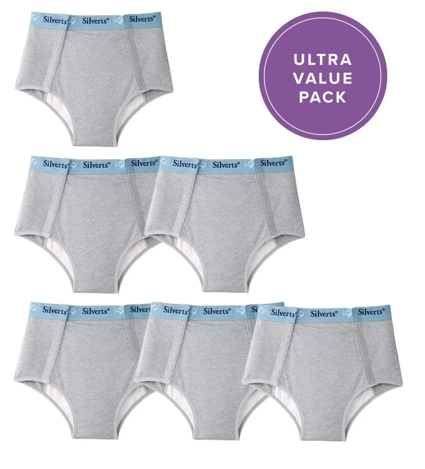 Women's Open Front Panties - 6 Pack